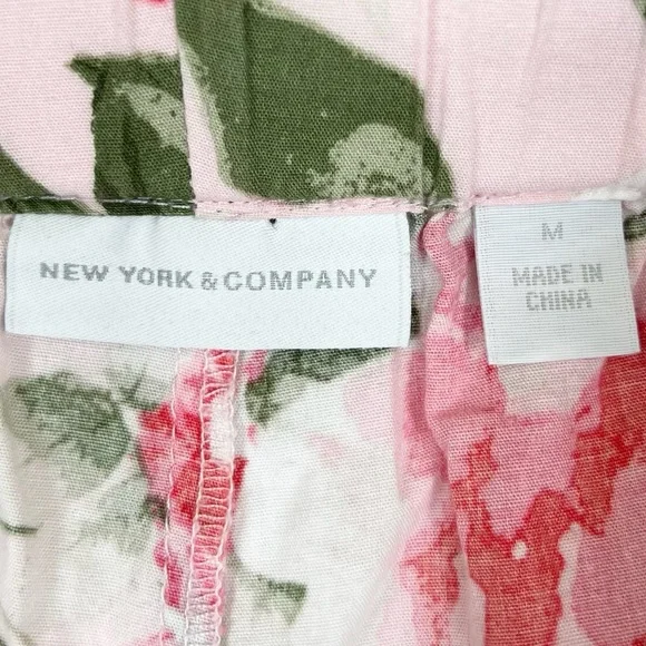 NEW YORK & COMPANY Women’s Bloomcore Garden Roses Pajama Pants Size Medium - Picture 6 of 10